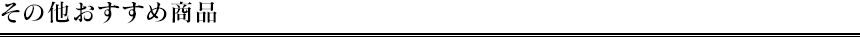 その他おすすめ商品